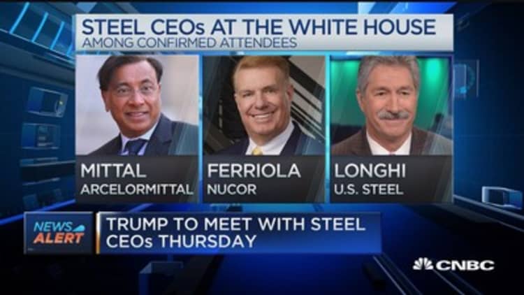 Trump to meet with steel CEOs Thursday