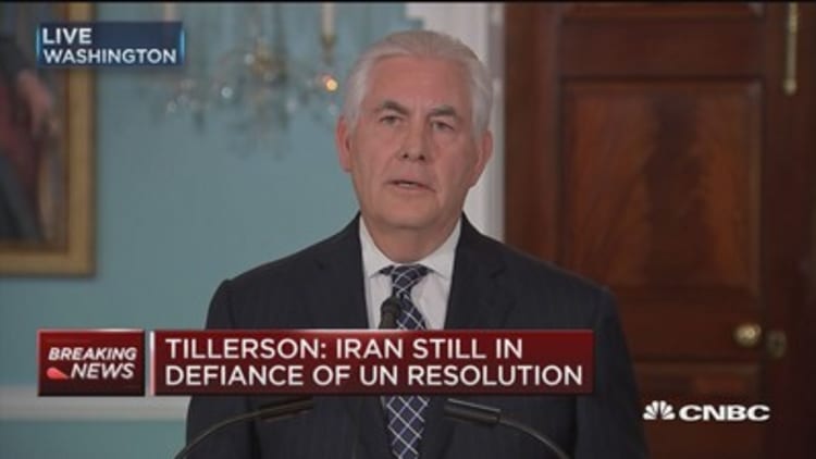Tillerson: Conducting review of Iran policy