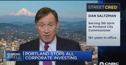 Portland stops all corporate investing