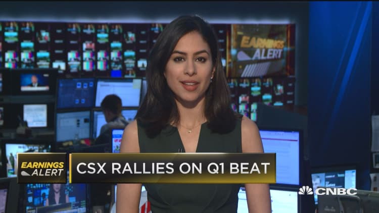 CSX rallies on Q1 beat
