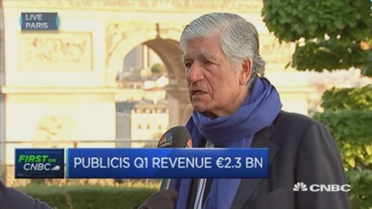 Negative growth a consequence of the past: Publicis CEO
