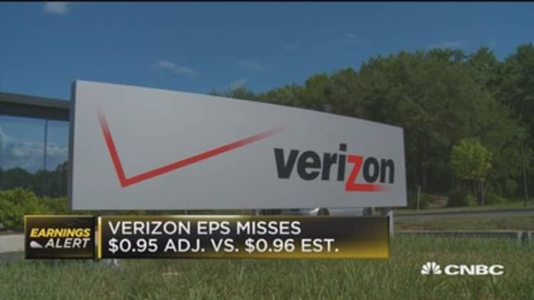 Verizon Q1 misses on top and bottom line