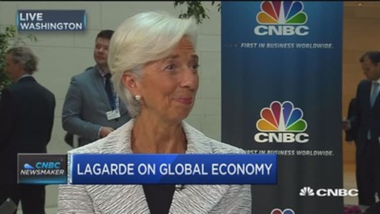 Lagarde: US improvement helping drive global growth