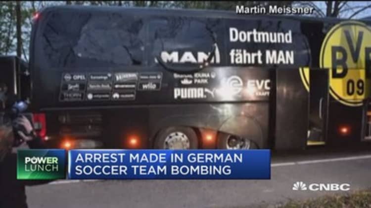 German soccer team bombing targeted club's stock price