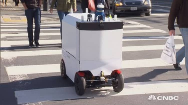 New robots deliver food in San Francisco