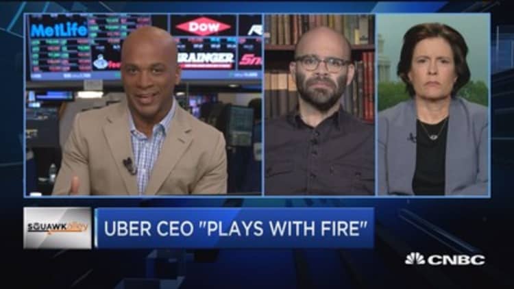 Uber CEO 'plays with fire'