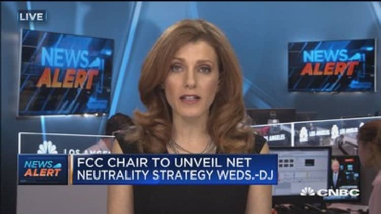 FCC chair to unveil net neutrality strategy Wednesday: DJ