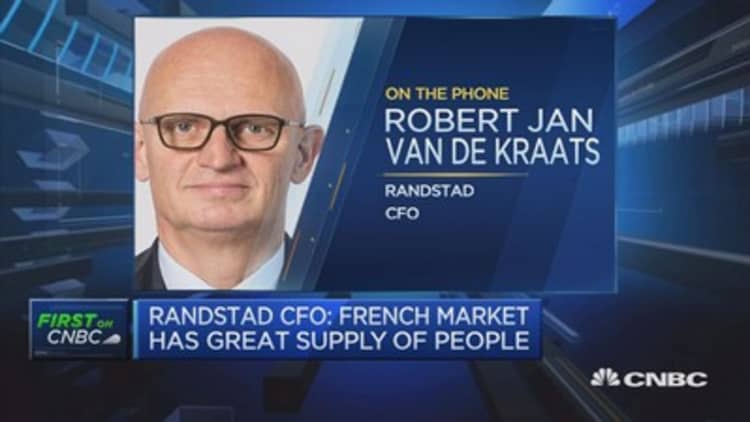 We are dependent on the strength of the French economy: Randstad CFO