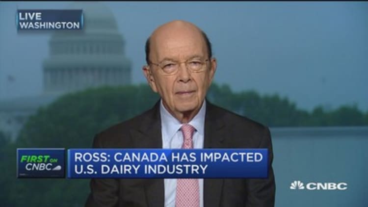 Wilbur Ross: Signs NAFTA not working very well