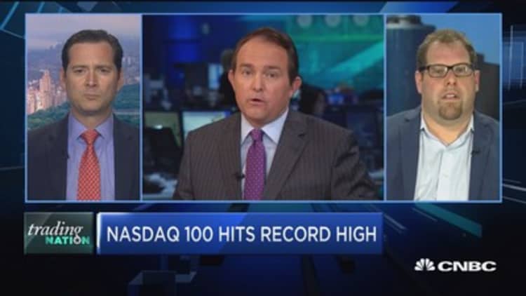Trading Nation: Nasdaq 100 hits record high