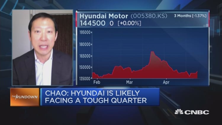 'Hyundai has been hit by China-Korea tensions'