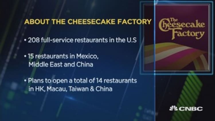 The Cheesecake Factory to open in HK