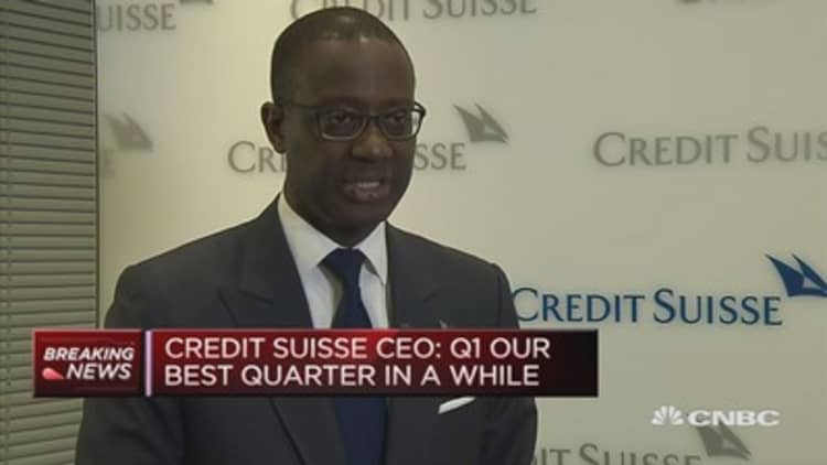 2017 first quarter has been good for us: Credit Suisse CEO