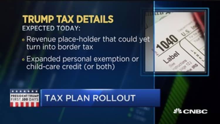 Trump to unveil tax plan today at the W.H.