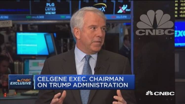 Celgene exec. chair: Trump administration will listen to recommendations from the industry