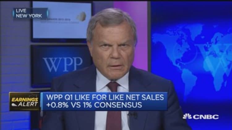 Overall it's been a difficult environment: WPP CEO