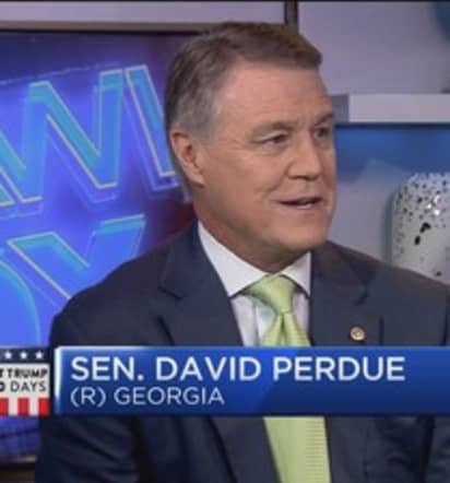 Sen. Perdue: Encouraged by Trump tax plan 