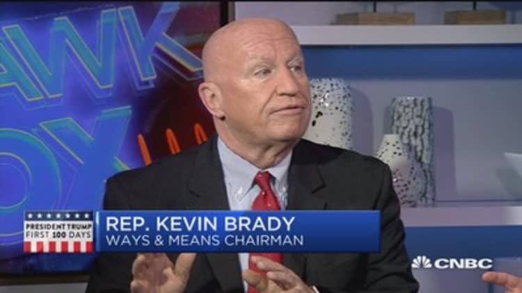Rep. Brady: Clear we want to work with W.H. on tax plan 