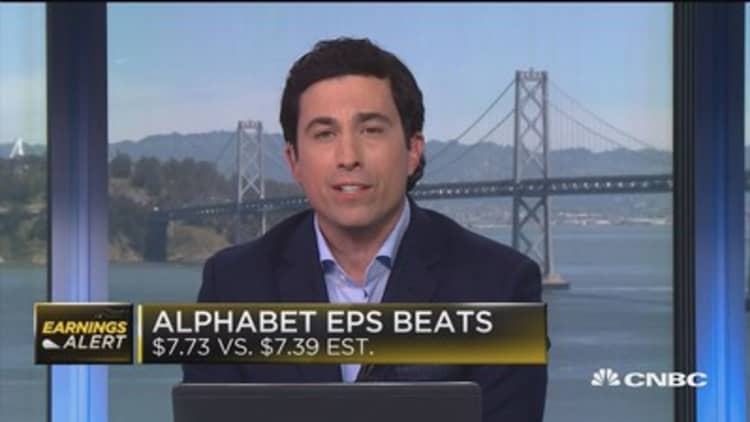 Alphabet earnings $7.73 vs $7.39 expectations