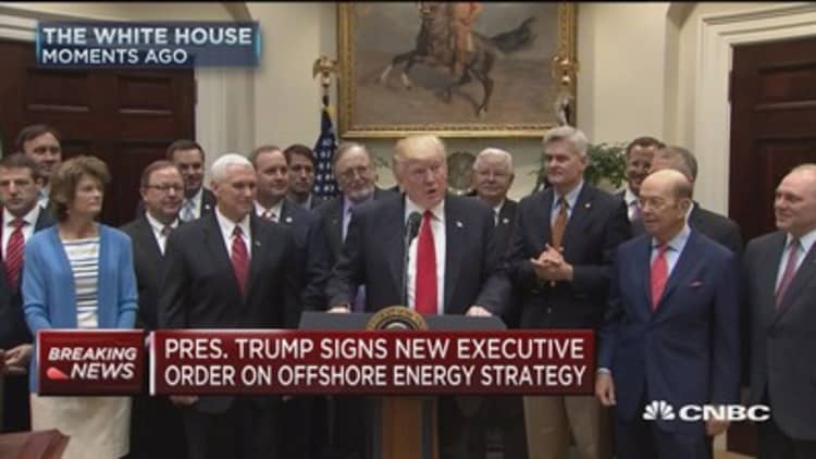 Trump signs executive order on offshore energy strategy