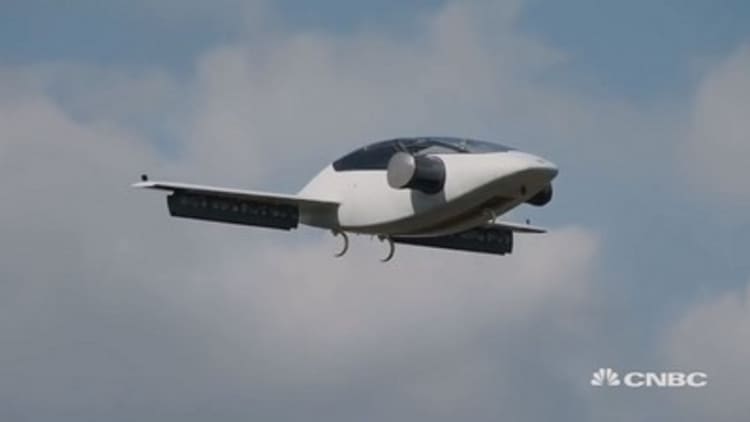 This is the world's first electric landing jet with a vertical take-off