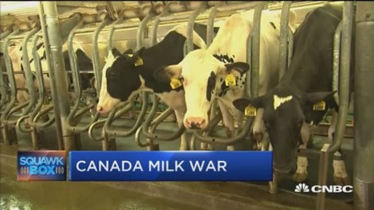 US in dairy war with Canada