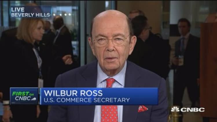 Wilbur Ross: US having 'parallel' discussions with China on trade and North Korea