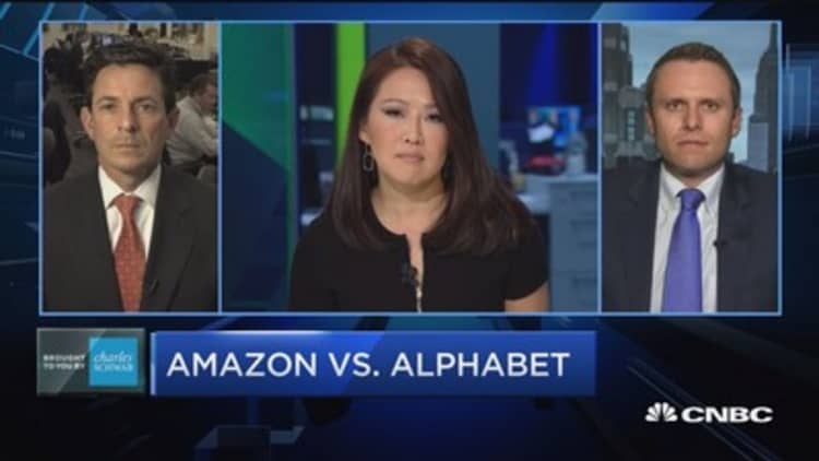 Amazon and Alphabet: The race to $1000 a share