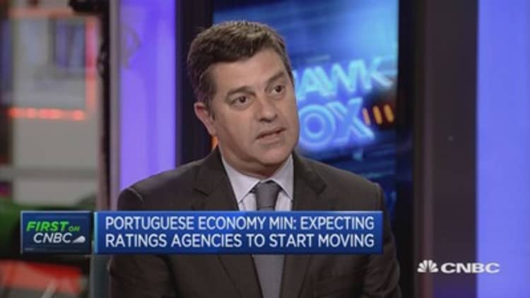 Portugal economy minister: Expecting ratings agencies to start moving
