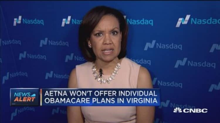 Aetna won't offer individual Obamacare plans in Virginia