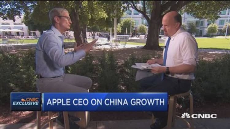 Apple CEO Tim Cook explains 'extraordinary' China growth