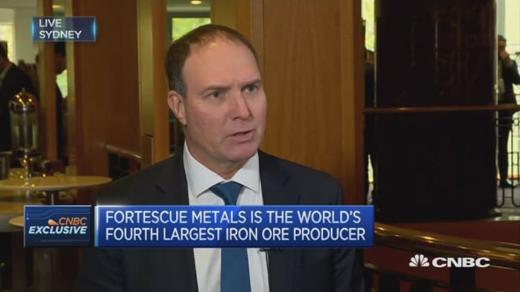Current iron ore price still strong: Fortescue CEO