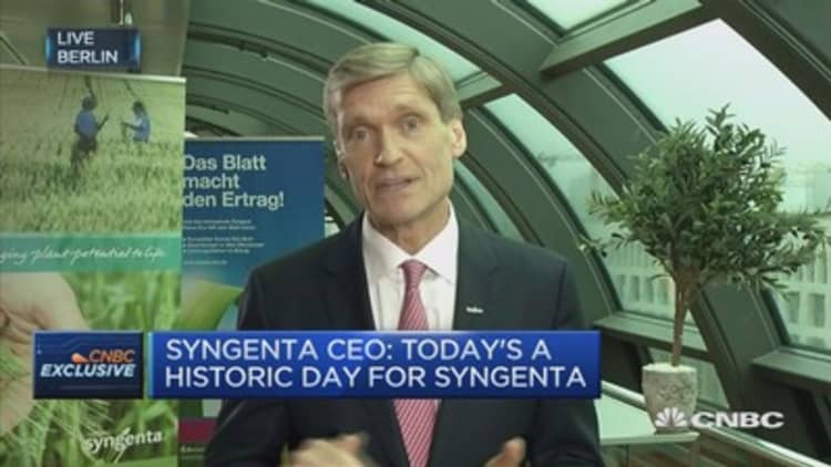 Today’s a historic day for Syngenta, says CEO