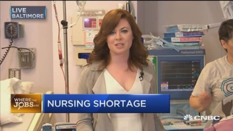 Where the jobs are: Nursing shortage