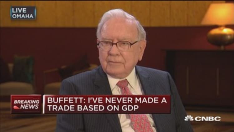 Buffett: Credit card sales tell a lot about the consumer