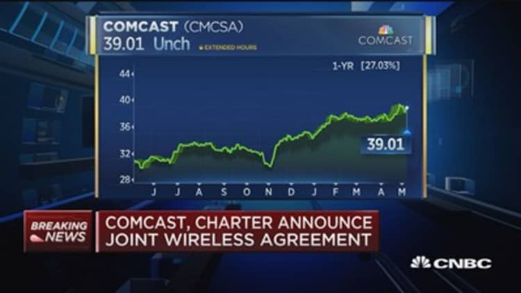 Comcast and Charter announce joint wireless agreement