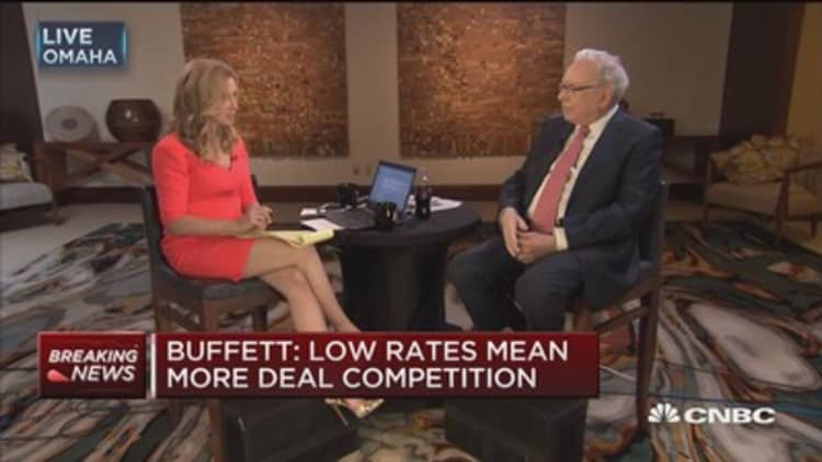 Buffett: 5 highest value companies don't take capital