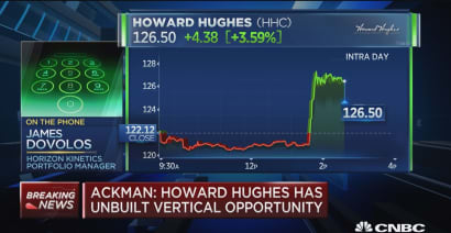 Howard Hughes Corp. pops on bullish talk from Bill Ackman