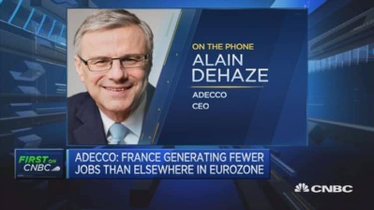 Adecco CEO: Expect modest growth in US market 