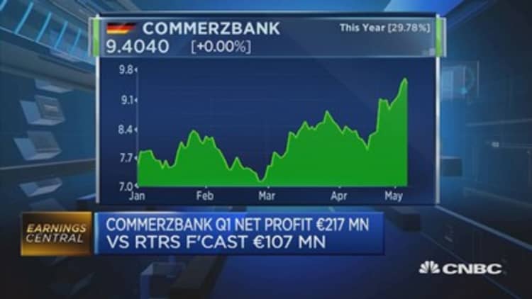 Commerzbank first-quarter net profit tops estimates