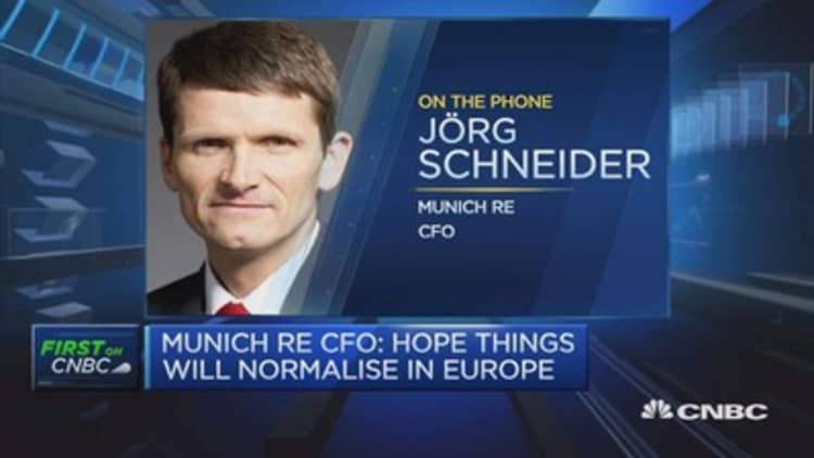 Munich Re CFO: We are on track, not ahead of it