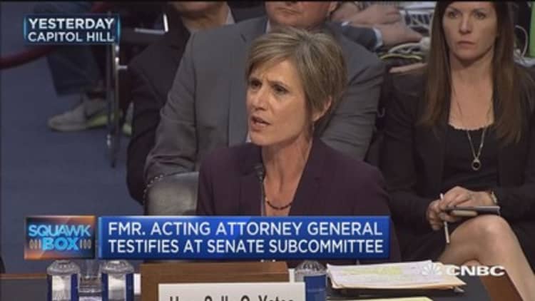 Yates testifies 'compromise' first concern about Flynn and Russia