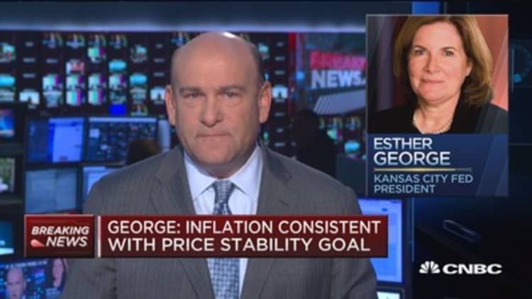 Fed's George: Supports path of gradually higher rates