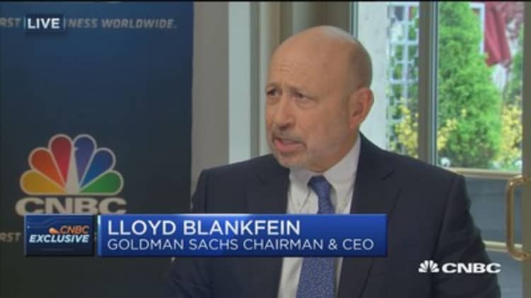 Blankfein: This is not a normal 'resting state' for the economy