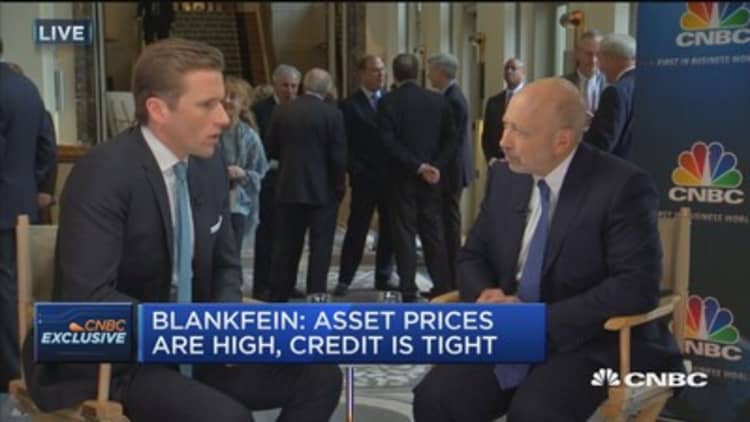 Blankfein: US banks are over-capitalized now