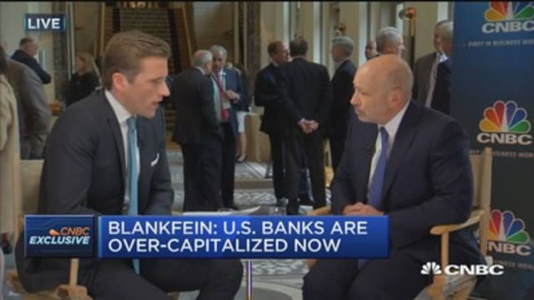 Blankfein: We're the best large bank positioned for a return to Glass-Steagall