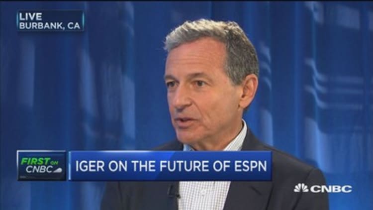 Full interview with Disney's Iger on the future of ESPN, succession