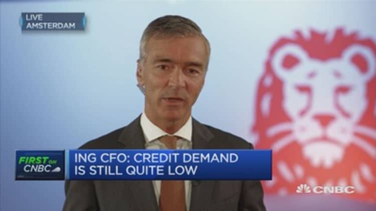 ING CFO: Rates below zero a problem for future