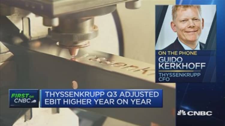 We are seeing longer effects of higher raw material prices: Thyssenkrupp CFO