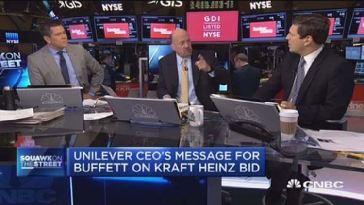 Unilever CEO's message for Buffett